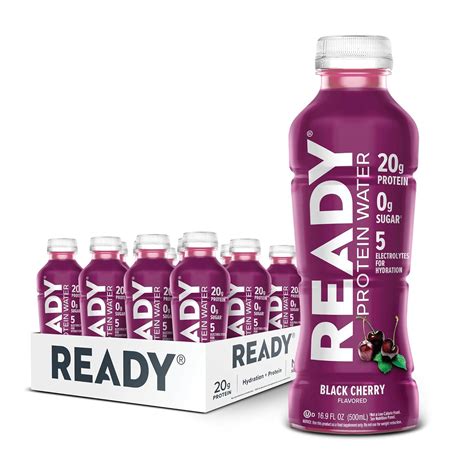 Ready® Clear Protein Water - 20g Whey Protein Isolate, Zero Sugar, Low ...