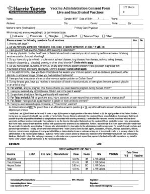 Harris Teeter Vaccines - Fill and Sign Printable Template Online