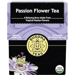 1 Pack : Passion Flower Tea - Organic Herbs - 18 Bleach Free Tea Bags ...