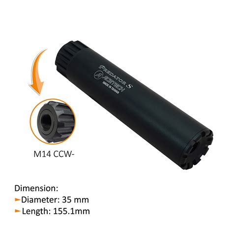 ACETECH Predator S R Airsoft Gun 14mm CCW Tactical Tracer Unit Glow in ...