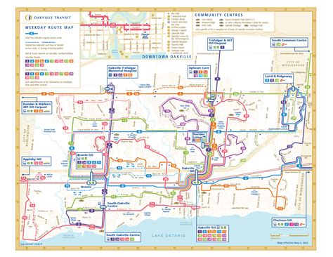 Map Of Oakville Ontario Canada