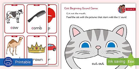 Grade R English - Phonics - Printable Game: C Sound