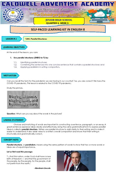 Image result for Use Parallel Structures