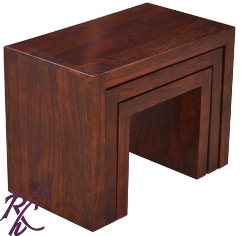 Solid Wood Wooden Lamp Table | Lamp Side Table | Side End Table - RAJ ...