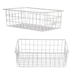 Kuber Industries Pack of 2 Small Stainless Steel Basket for Storage ...