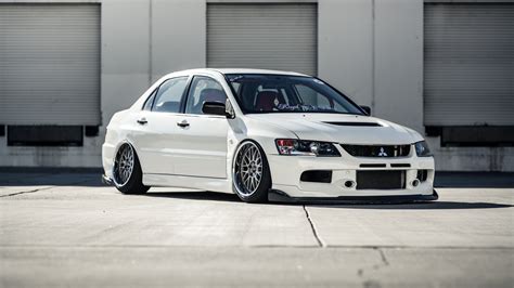 Download wallpaper Mitsubishi, Lancer, Evolution, BBS, Stance, Fitment ...