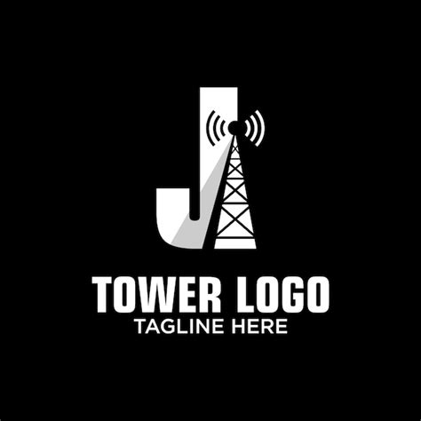 Letter j tower logo design template inspiration vector illustration ...