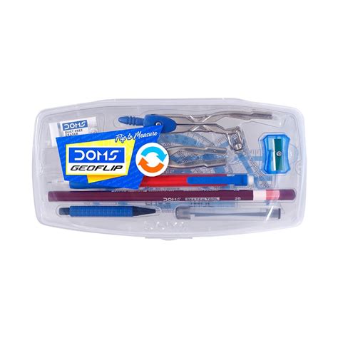DOMS GEOFLIP GEOMETRY BOX | DRAWING MATHEMATICAL INSTRUMENTS | IN FLIP ...