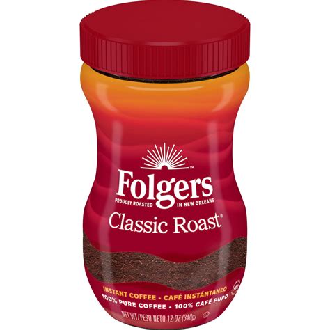 Folgers Classic Roast Instant Coffee, 12-Ounce Jar - Walmart.com