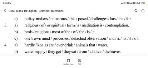 Rearrange the jumbled sentences - Brainly.in