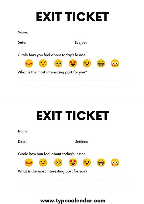 Exit Ticket - Template Spark...: Premium Template - Template Spark