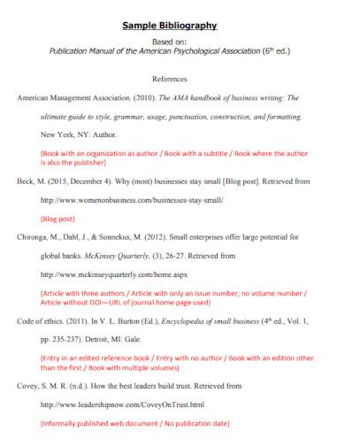 Bibliography Website Example 的图像结果