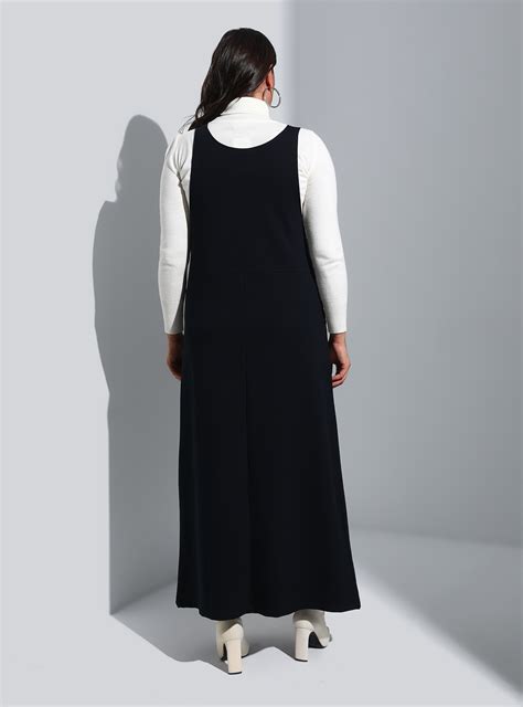 Navy Blue - Plus Size Dress