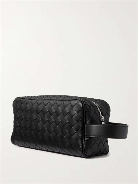 BOTTEGA VENETA Intrecciato Leather Wash Bag for Men | MR PORTER