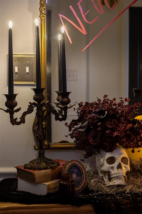 DIY Haunted House Halloween Decor in the Entryway - DESIGN IT. STYLE IT.