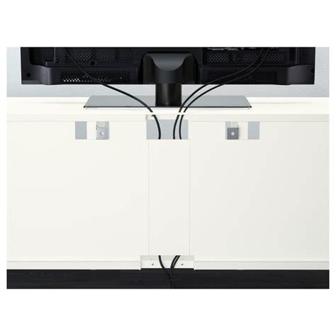 BESTÅ TV storage combination/glass doors, white Lappviken/walnut effect ...