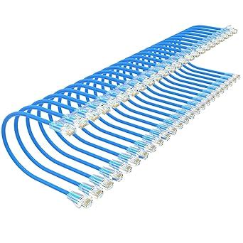 Cat 6 Patch Cables 0.5 feet (24Pack), Slim Cat6a Ethernet Patch Cable ...