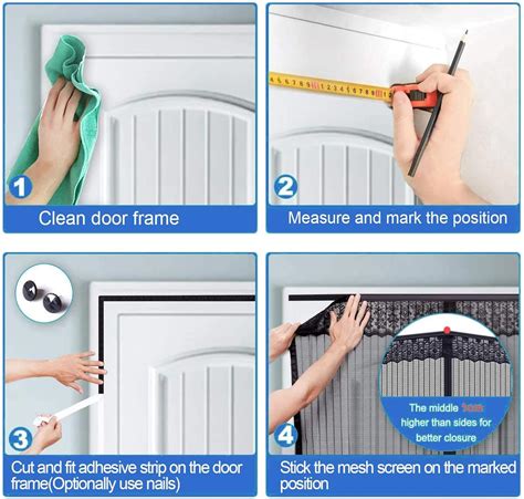 Buy Magnetic Door Screen Magnets Door Fly Screen Mesh Magnetic Insect ...