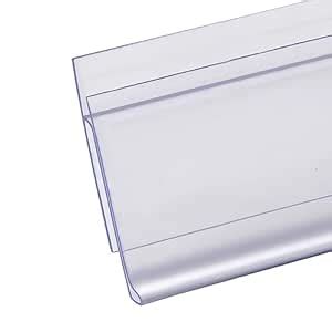 Shelf Label Strips, Pro Painter 100 Pack Snap-in 1.25”H Angled Shelf ...