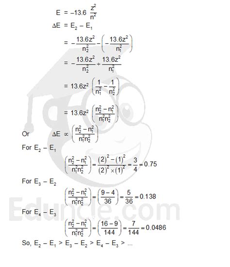 How (E2-E1)>(E3-E2)>(E4-E3)....