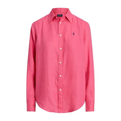 Buy Women Pink Relaxed Fit Linen Shirt Online at The Collective - 976796
