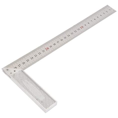 L Square Ruler 90 Degree Ruler L-Shaped Straightedge Ruler 30cm / 12in ...