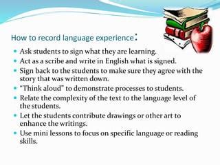 Image result for Language Experience Approach Worksheet