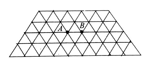 There is an infinite wire grid with cells in the form of equilateral ...