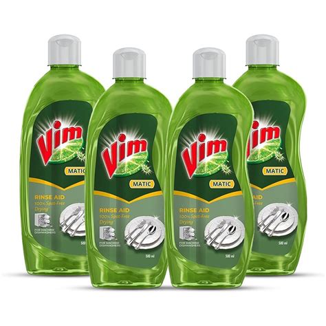 Vim Matic Dishwasher Rinse Aid Liquid 500 Ml, Designed By India S No.1 ...