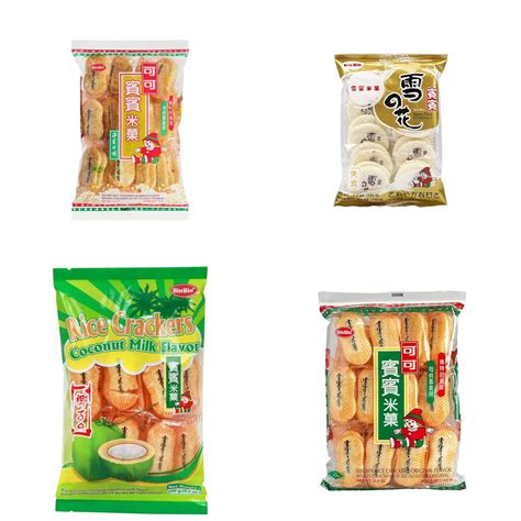 Bin Bin Rice Crackers [Original Flavor, Seaweed Flavor, Coconut Milk ...