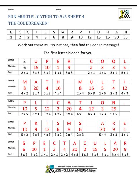 Image result for Math Worksheets Multiplication Fun