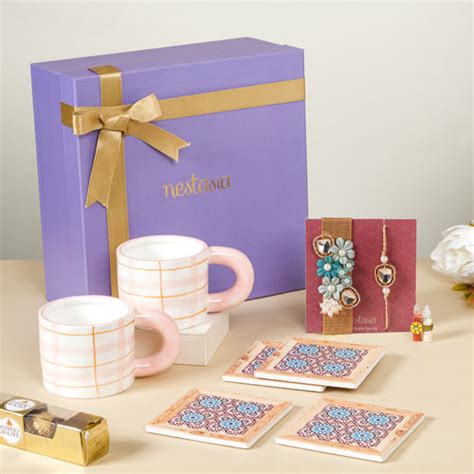 Home Decor Rakhi Hamper Set Of 6 | Nestasia