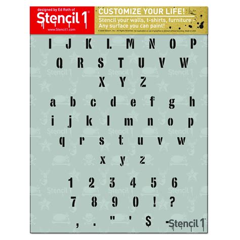 Buy Stencil1 Industrial Font Stencil - Reusable Mylar Template ...