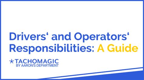 Image result for Operator Driver Responsibilities