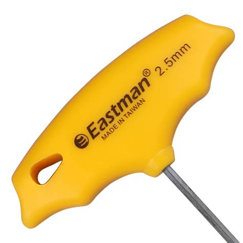 Eastman T Handle Allen Key Wrench Set SAE, CRV Long Pattern Standard ...