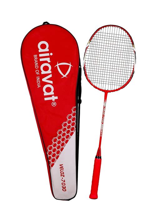 Buy Airavat Veloz Badminton Racket, Full Size Carbon Badminton Racquet ...