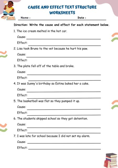 Cause And Effect Text Structure Worksheets | WorksheetsGO