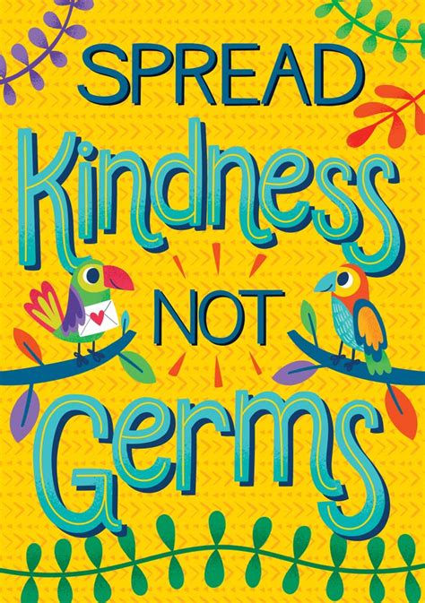 Buy One World Spread Kindness, Not Germs Poster Book Online at Low ...