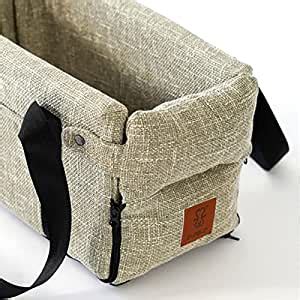 LICHTS Small Dog Car Seat Pet Carrier Non Slip Middle Console Dog Car ...