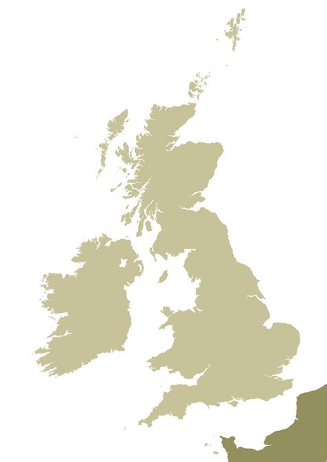 British Isles outline map – royalty free editable vector map - Maproom