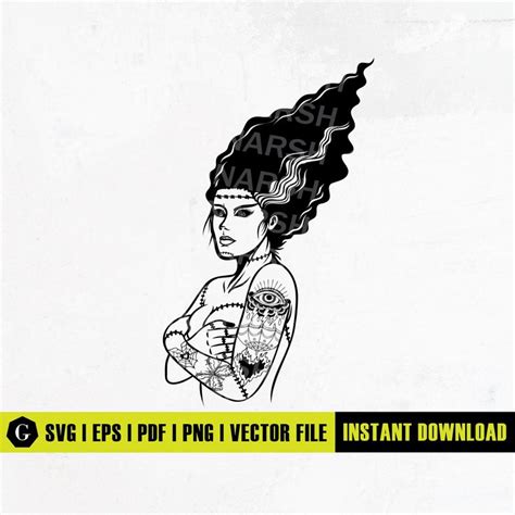 Image result for Frankenstein and Bride SVG