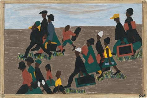 Migration Series No.40: The migrants arrived in great numbers by Jacob ...
