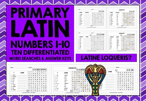 Latin Numbers 1-10