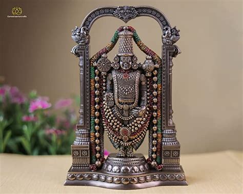 Buy SPRITUAL Arts Tirupati Balaji Statue Small Size 21Cm Bonded Bronze ...
