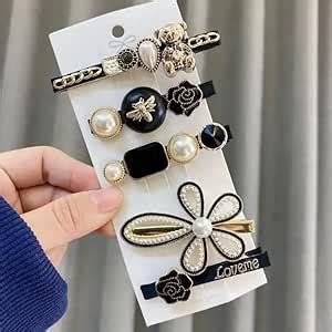 Afrodite Women Hair Clips - Fashion Style Pearls Hair Clips Barrettes ...
