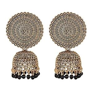 Buy Shining Diva Fashion Latest Stylish Traditional Antique Gold Plated ...