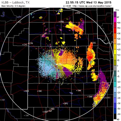 NWS Lubbock, TX, Rain event 13 May 2015