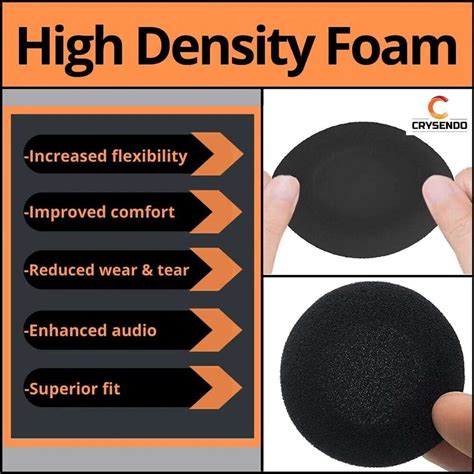 Crysendo Headphone Cushion Compatible with Logitech H340 / H111 | 4MM ...