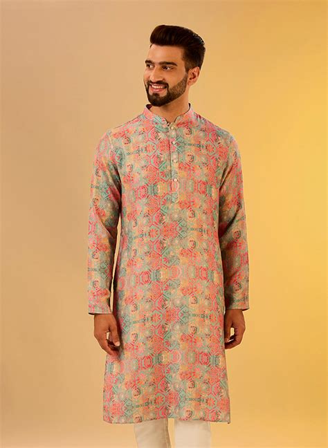 Kisah Men's Multi Kurta (Set of 1) - Kisah