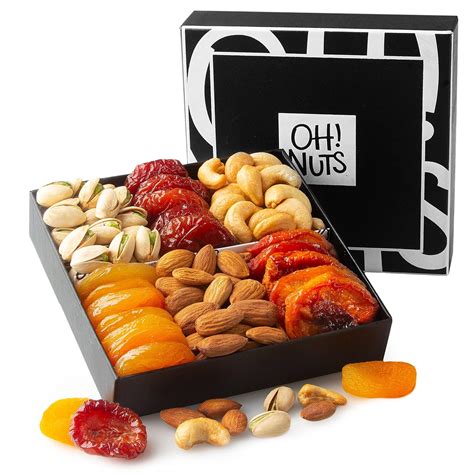 Oh! Nuts Premium Dried Fruits and Nuts Gift Basket (Black box) for ONLY ...